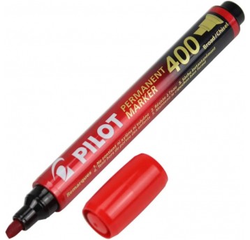 MARKER PERMANENTNY PILOT ŚCIĘTY 400 CZERWONY