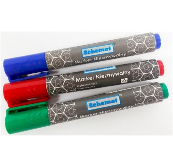 MARKER PERMANENTNY ŚCIĘTY SCHEMAT