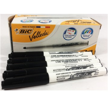 MARKER SUCHOŚCIERALNY BIC VELLEDA MEDIUM CZARNY