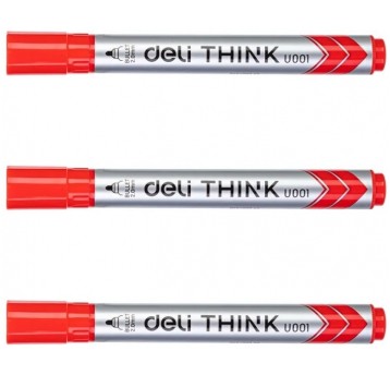 MARKER SUCHOŚCIERALNY OKRĄGŁY 2,0 MM CZERWONY DELI
