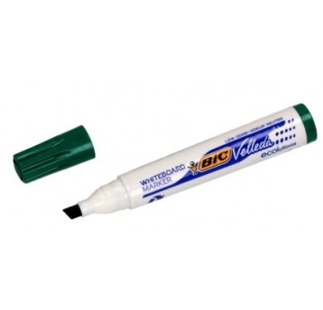 MARKER SUCHOŚCIERALNY ŚCIĘTY ZIELONY BIC