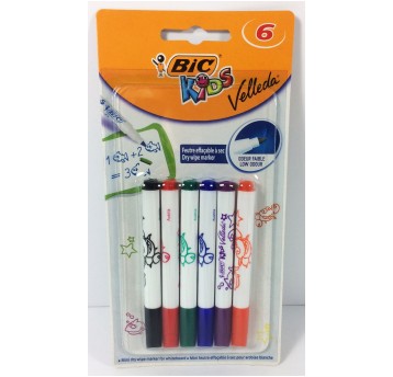 MARKERY SUCHOŚCIERALNE BIC KIDS MINI 6K.