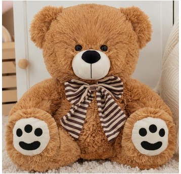 MASKOTKA MIŚ FOGGY BRĄZOWY 35 CM - BEPPE