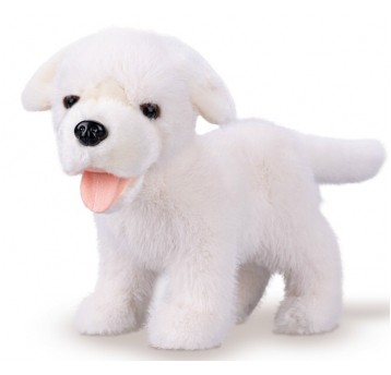 MASKOTKA PIES LABRADOR 23 CM BIAŁY
