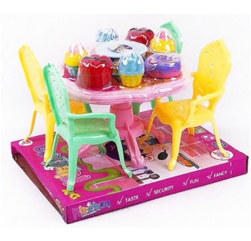 MEBELKI - STÓŁ I KRZESŁA