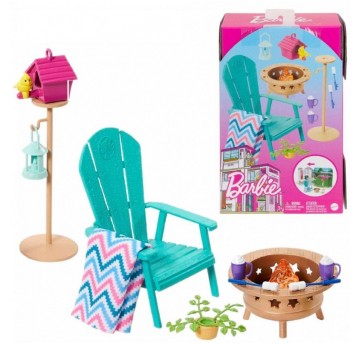 MEBLE I AKCESORIA OGNISKO BARBIE HJV32/ HJV33
