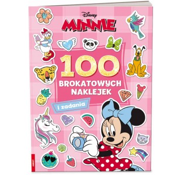 MINNIE 100 BROKATOWYCH NAKLEJEK