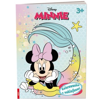 MINNIE KOLOROWANKA Z NAKLEJKAMI