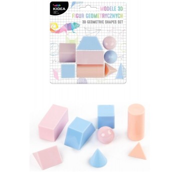 MODELE 3D FIGUR GEOMETRYCZNYCH PASTELOWE KIDEA