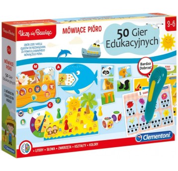 MÓWIĄCE PIÓRO. 50 GIER EDUKACYJNYCH - CLEMENTONI