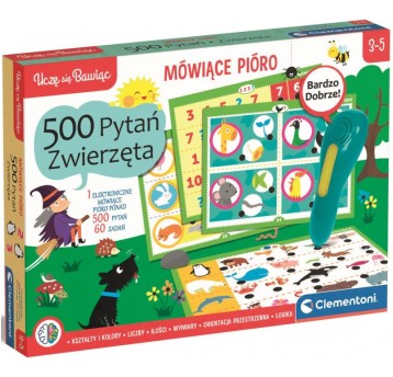 MÓWIĄCE PIÓRO 500 PYTAŃ ZWIERZĘTA - CLEMENTONI