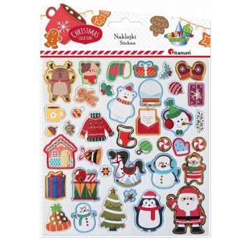 NAKLEJKI DEKORACYJNE 3D ŚWIĄTECZNE