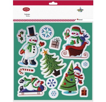 NAKLEJKI DEKORACYJNE WYPUKŁE ŚWIĄTECZNE