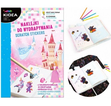NAKLEJKI DO WYDRAPYWANIA MAGICZNY ŚWIAT KIDEA