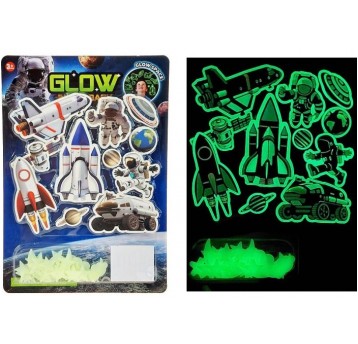 NAKLEJKI FLUO KOSMOS