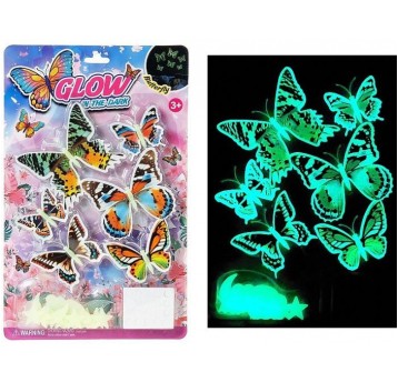 NAKLEJKI FLUO MOTYLE