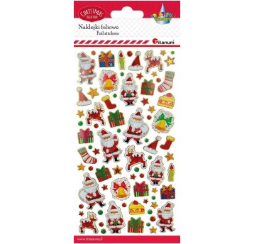 NAKLEJKI FOLIOWE ŚWIĄTECZNE