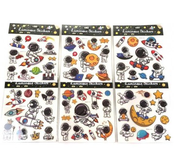 NAKLEJKI KOSMOS FLUORESCENCYJNE