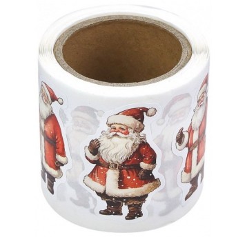 NAKLEJKI NA ROLCE 250 SZT. MIKOŁAJ