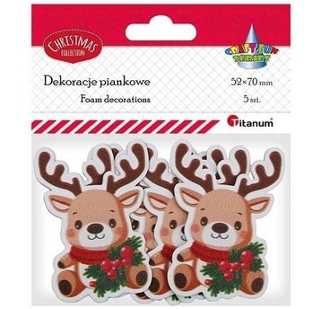 NAKLEJKI PIANKOWE JELONKI 5 SZT.