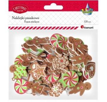 NAKLEJKI PIANKOWE PIERNICZKI 120 SZT.