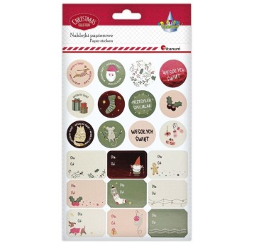 NAKLEJKI PREZENTOWE ŚWIĄTECZNE