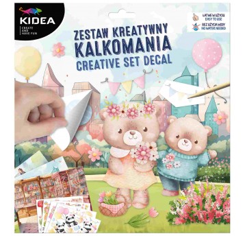 NAKLEJKI TRANSFEROWE KALKOMANIA KIDEA