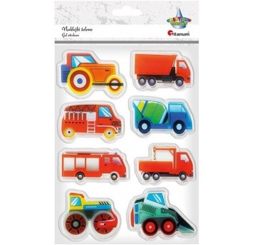 NAKLEJKI ŻELOWE POJAZDY