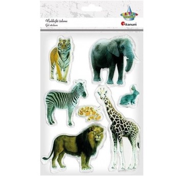 NAKLEJKI ŻELOWE ZOO