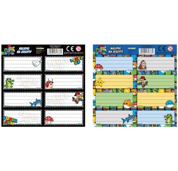 NALEPKI NA ZESZYTY MARIO DF 42