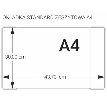 OKŁADKA A4 ZESZYTOWA BEZBARWNA BIURFOL