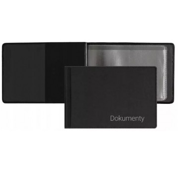 OKŁADKA NA DOKUMENTY MAŁE PREMIUM CZARNY BIURFOL