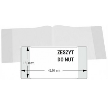 OKŁADKA NA ZESZYT DO NUT BEZBARWNA BIURFOL