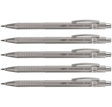 OŁÓWEK AUTOMATYCZNY METALOWY SREBRNY 2MM HB BIC