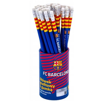 OŁÓWEK TRÓJKĄTNY Z GUMKĄ BARCELONA