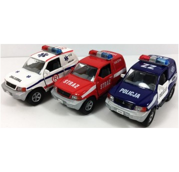 PAJERO AUTO METALOWE ŚWIATŁO I DŹWIĘK