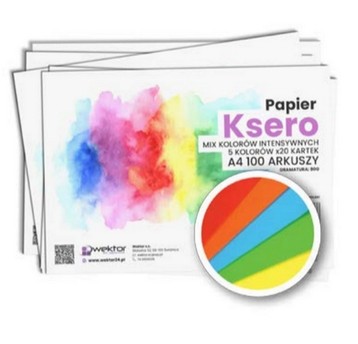 PAPIER KSERO A4/100 80G 5 KOL. WEKTOR