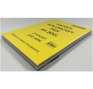 PAPIER KSERO A4/200 80G 10 KOL POLIGRAF