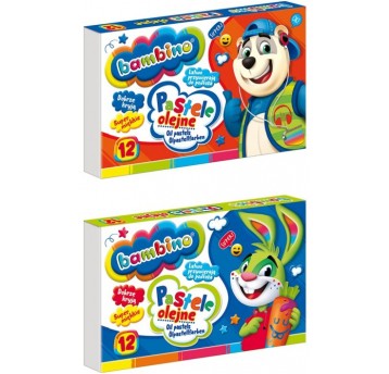 PASTELE OLEJNE 12 KOL BAMBINO