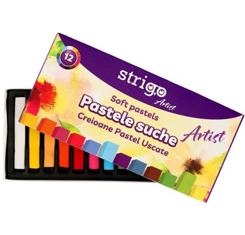 PASTELE SUCHE 12 KOLORÓW STRIGO