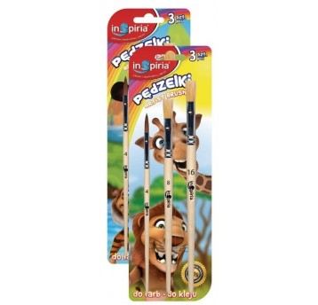 PĘDZELKI 3SZT INSPIRIA