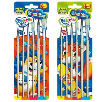 PĘDZELKI 6 SZT BAMBINO