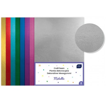 PIANKA DEKORACYJNA 8 SZT METALIC INTERDRUK