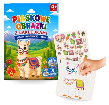PIASKOWE MALOWANKI Z NAKLEJKAMI - ALPAKA
