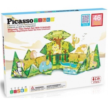 PICASSO KLOCKI MAGNETYCZNE 46 EL SAFARI