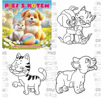 PIES Z KOTEM 30 KARTEK SUPERZABAWY