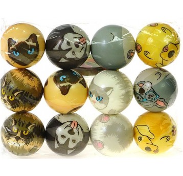 PIŁECZKA PIANKOWA KOT/PIES 6 CM