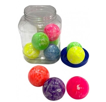 PIŁKA KAUCZUKOWA DUŻA 6CM MARMUROWA