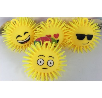 PIŁKA KOLCZATKA BUŹKA 10CM ŚWIATŁO