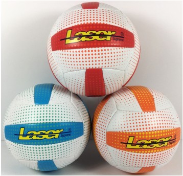 PIŁKA SIATKOWA CZERWONA/POMARAŃCZOWA KROPKI